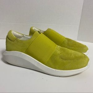 Kenneth Cole Suede Green Slip On Sneaker